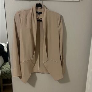 Lulu's Beige Draped Blazer